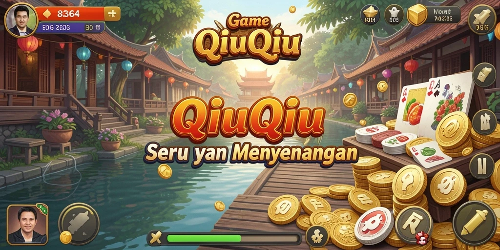 Screenshot gameplay dari <strong>8364</strong> yang menunjukkan suasana pertandingan QiuQiu.