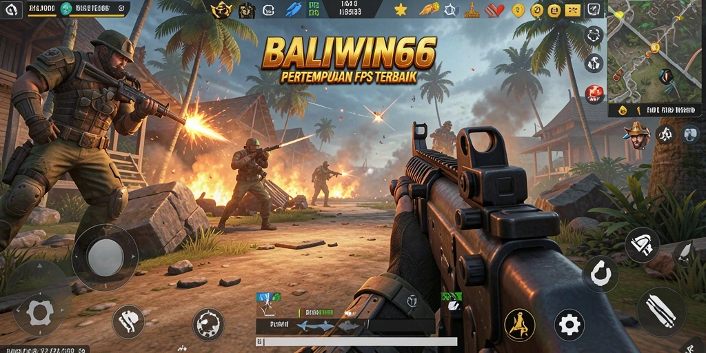Screenshot BALIWIN66 menampilkan aksi pertempuran penuh adrenalin.