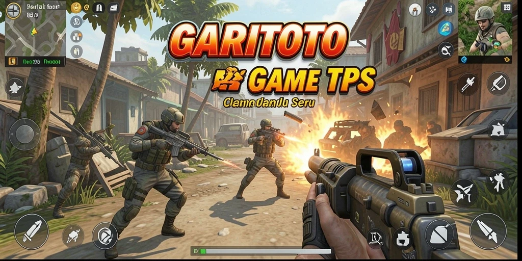 Tangkapan layar GARITOTO menunjukkan aksi pertempuran yang intens dalam gameplay.