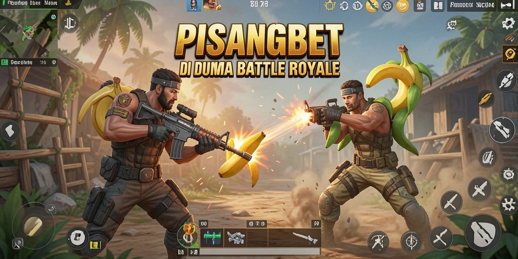 Screenshot PISANGBET menampilkan pertarungan seru dalam arena Battle Royale.